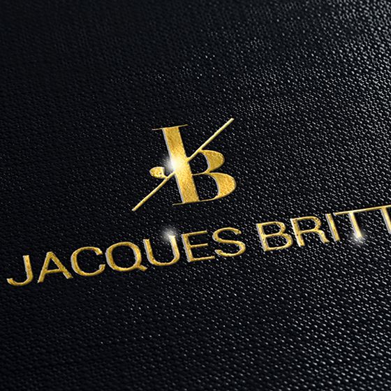 Gift packaging with custom hot foil embossing for Jacques Britt